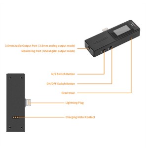 میکروفون یقه ای بی سیم کامیکا مدل VDLive10 MI رابط Lightning